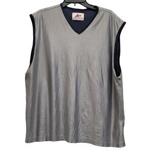 AthleTech Mens XL PolyNylon Sleeveless Zig Zag Patterned Fully Lined Jersey